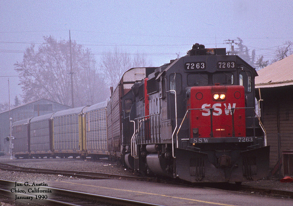 SP 7263 Redding Turn - Chico, California - December 1990