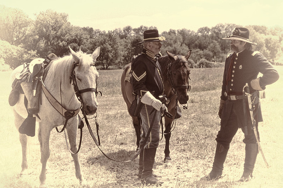 Union army officers conferring